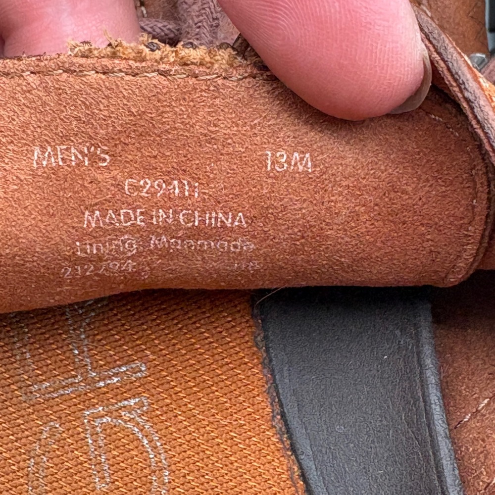 Cole Haan Zerogrand Wingtip Oxford Mens 13M British Tan Leather Shoes C29411 - Picture 11 of 11